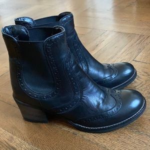 Dune London Chelsea brogue boots